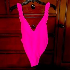 Hot pink and tie dye bathing suit bundle